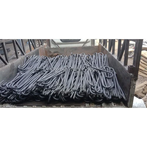 Round Mild Steel J Bolt - M12 to M125 Size, Silver Color | Grade 4.6, Industrial Usage