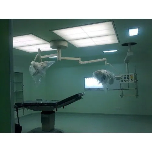 Modular Operation Theater Light - Metal Frame Design, New Condition, Electric Power Source, Industrial Use, Warranty Included, White Color