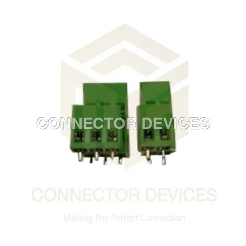 DOUBLE DECKER XINYA EK EEK 5.08 PCB MOUNT TERMINAL BLOCK - PVC, 5.08mm Pitch, Green Color, 300V, 10A Current Rating, -40C to +105C Operating Temp | 2 Pin & 3 Pin Options, Brass Tin Plated Contact Pins