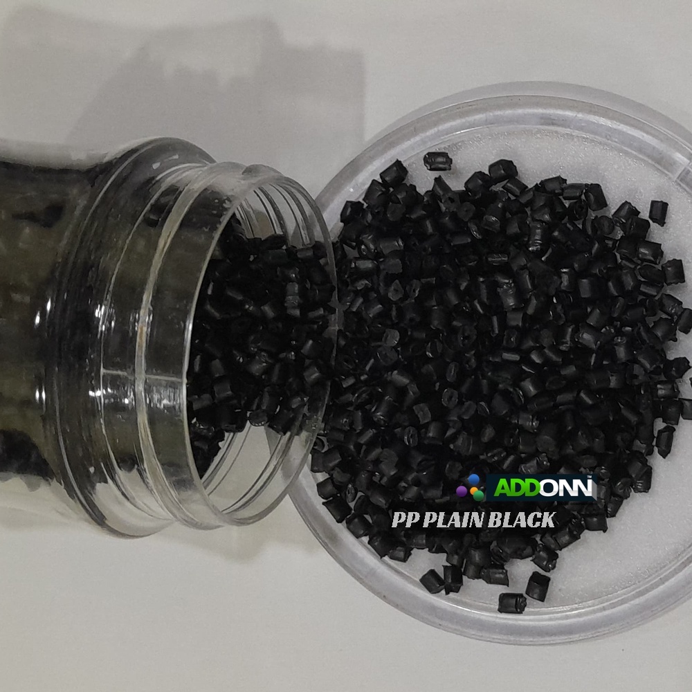 Pp Plain Black Plastic Pellets - Injection Moulding, High Quality Pp Material, 25kg Weight, Excellent Chemical & Thermal Resistance, Enhanced Durability