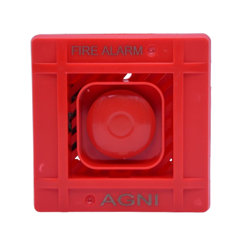 ABS Body Hooter - Electric Power Supply, Red Finish | User-Friendly Design, Reliable Detection for Fire Safety Alerts