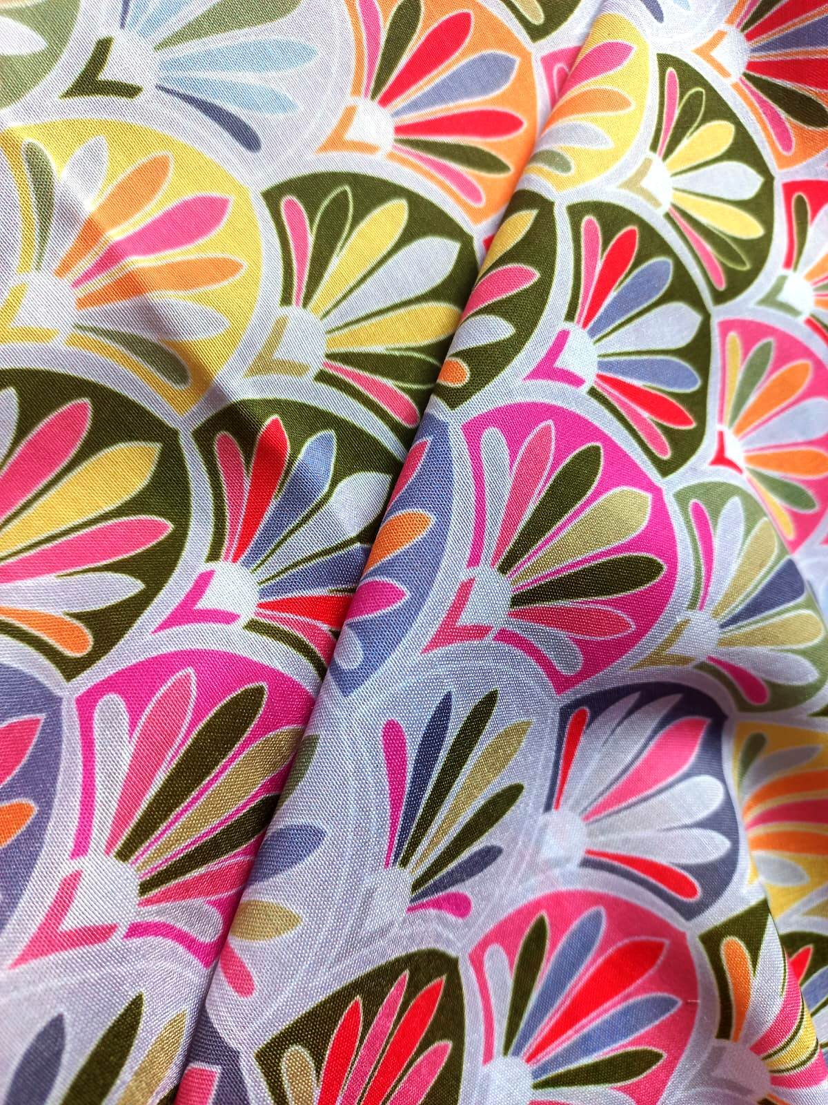 Digital Printed 100% Viscose Muslin Fabric In India