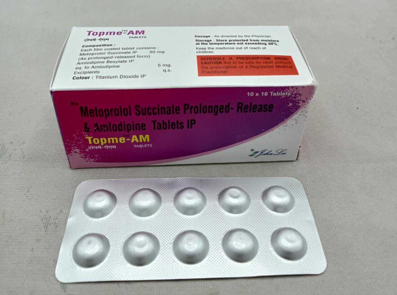 Metoprolol Succinate & Tartrate Tablets - Extended Release 25 Mg, 50 Mg & 100 Mg | Includes Chlorthalidone, Amlodipine & Ramipril For Comprehensive Blood Pressure Management