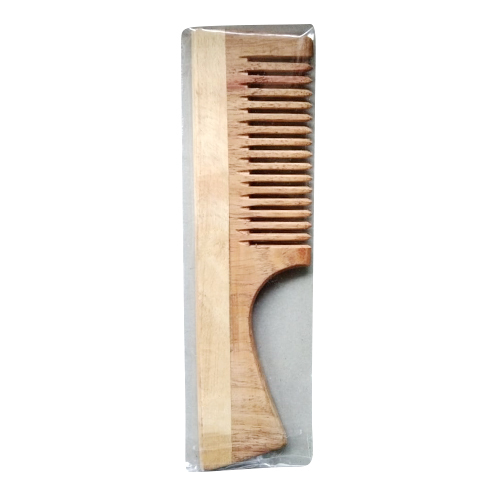 Different Available Handle Neem Wood Comb