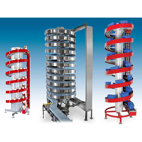 Lowerator-lifter-spiral Conveyor - Stainless Steel 304, Custom Sizes Available, Silver Finish, 220v/380v/415v Volt Usage, Industrial Application
