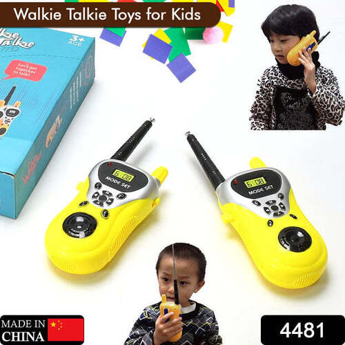 Walkie Talkie Toys For Kids 2 Way Radio Toy For 3-12 - 100 Meter Communication Range | Ergonomic Design, Crystal Clear Sound, Portable And Clip-on