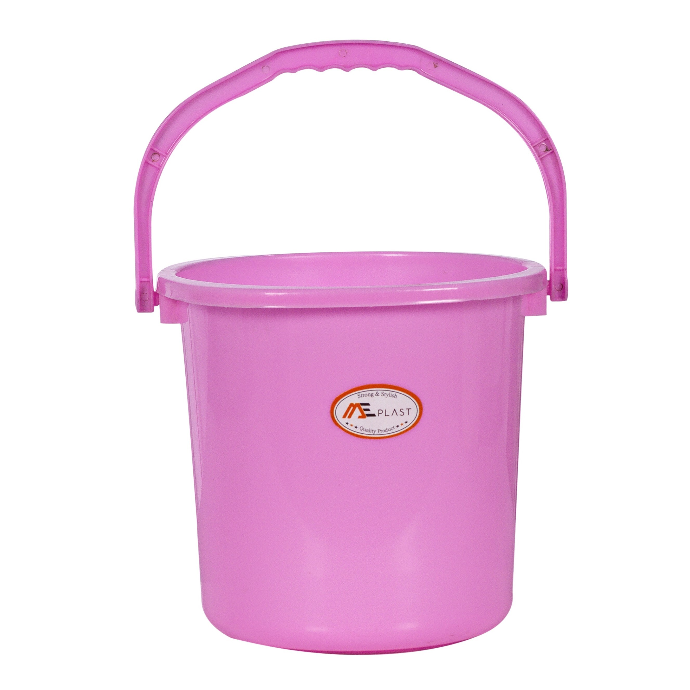 Plastic Household Bucket Set - Polypropylene Material, 5-20 Liter Sizes, Pink Color Available , Durable And Leak Proof Design For Home & Hotel Use