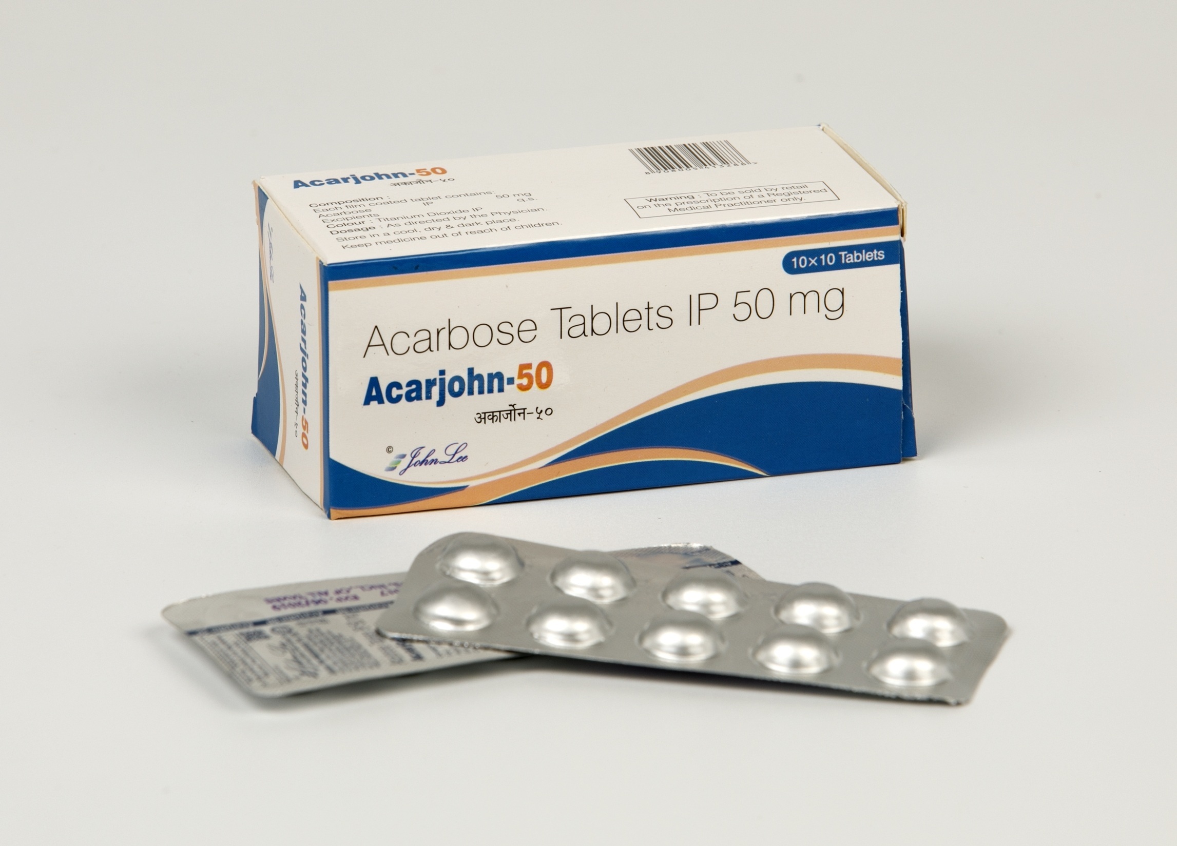 Acarbose Tablets - 25 Mg & 50 Mg Strengths Metformin Hcl 500 Mg Combination