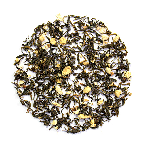 Lemon Ginger Green Tea - Dried Blend, 18 Months Shelf Life, Sugar-Free, Rich in Antioxidants, Strong Taste, Available in Custom Weights