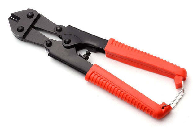 Mini Bolt And Wire Cutter - Hardened Alloy Steel, Black & Orange | Comfortable Grips, 3/16-inch Cutting Capacity, Durable Non-slip Design
