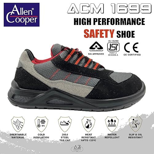 Allen Cooper Acm-1699 Washable Safety Shoe