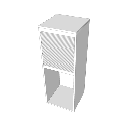 White Vertical Kitchen Cabinet