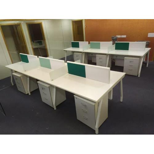 Multicolor Back To Back Office Workstation