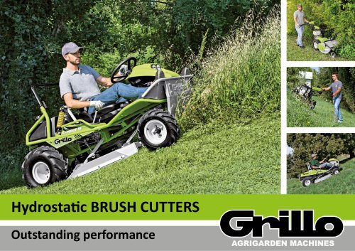 Grillo Climber 7.15 Hydrostatic Brush Cutter - Blade Length: 85 Centimeter (Cm)