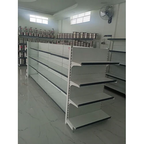 Supermarket Display Rack | 4 Shelves - Capacity: 75 Kg/Day