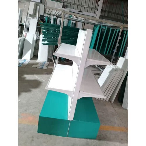 2 शेल्वस सुपरमार्केट डिस्प्ले रैक