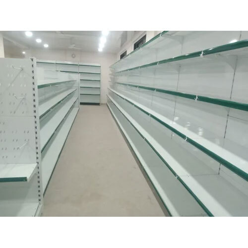 पाउडर कोटेड सुपरमार्केट डिस्प्ले रैक