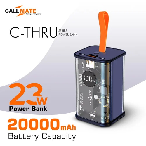 Callmate C-Thru 20000 mAh पावर बैंक