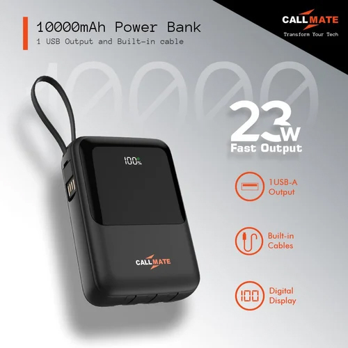 Callmate 10000mAh फास्ट चार्जिंग पावर बैंक