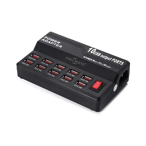10 Usb Output Ports Charging Hub Station - Dimension (L*w*h): 14 X 8.5 X 3.5 Centimeter (Cm)