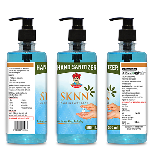 Sknn Hand Sanitizer 500 Ml - Purity: High
