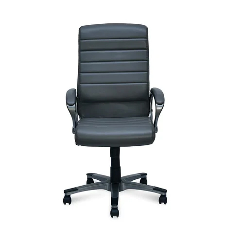 Office Staff Chair - Plastic Material, Black Color | Modern Design, Durable Build, Indian Style, Warranty Included