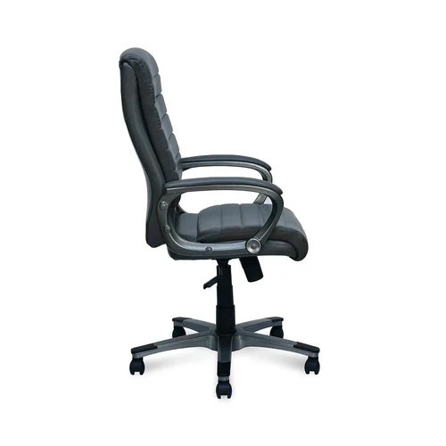 Black Polyester And Pu Foam Office Staff Chair