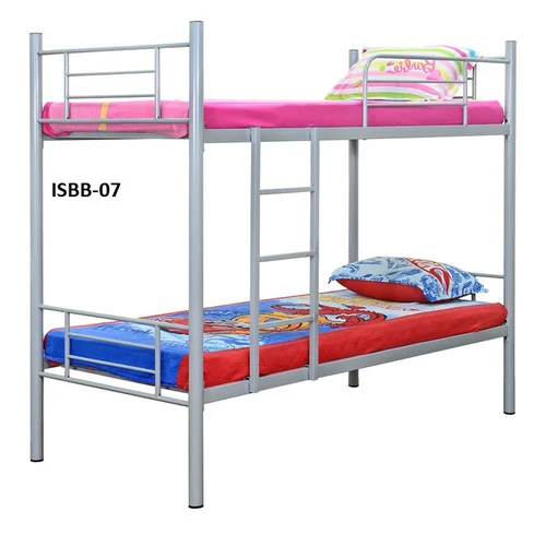 Silver 6X3 Feet Mild Steel Bunk Bed