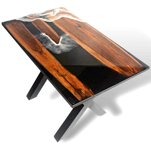 Coupe Noir - Black Top Table - Finish: Polished