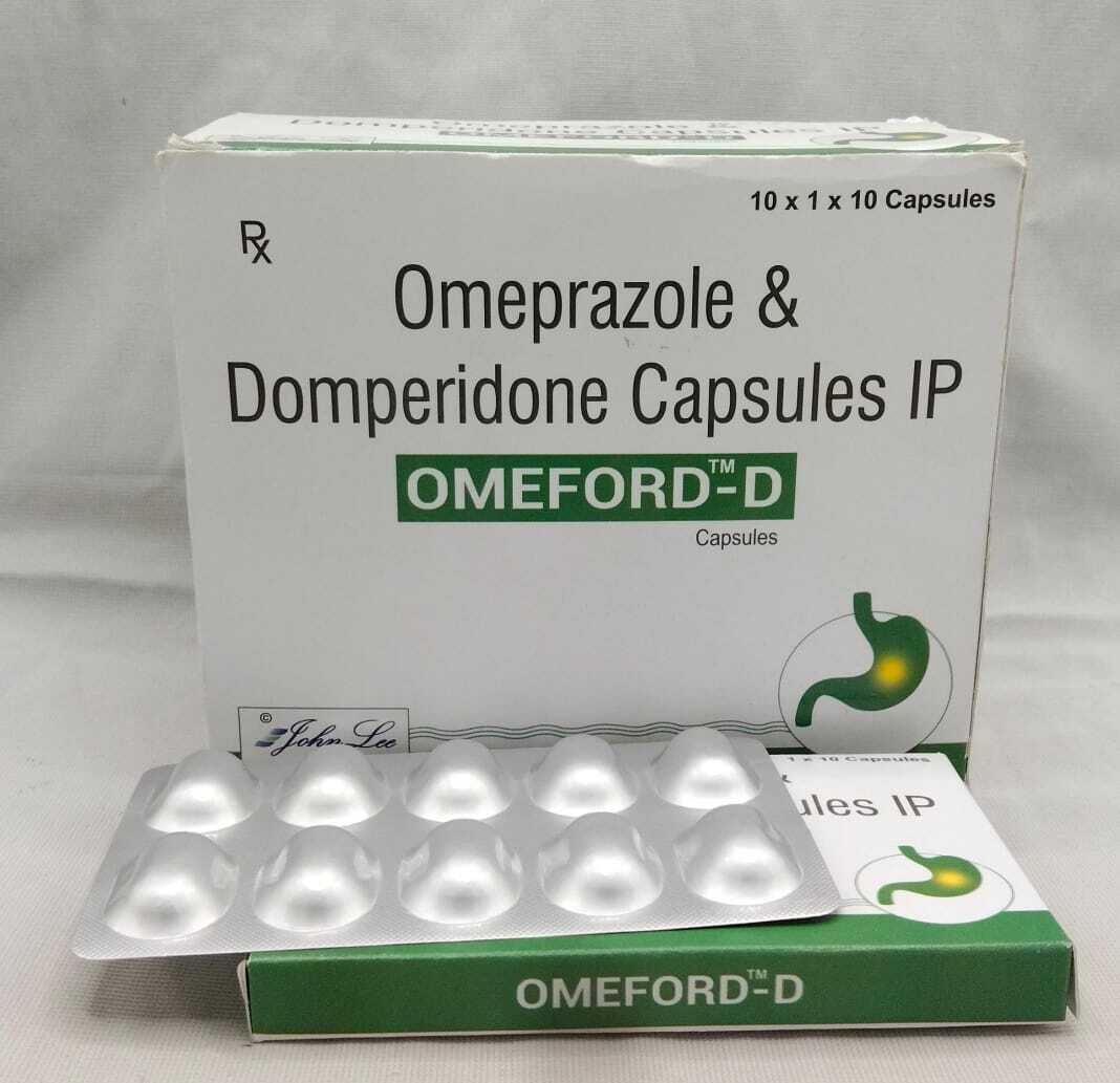 Omeprazole And Domperidone Capsules - 20 Mg Omeprazole Ip, 10 Mg Domperidone Ip | Prevents Acid Reflux, Alleviates Nausea And Vomiting