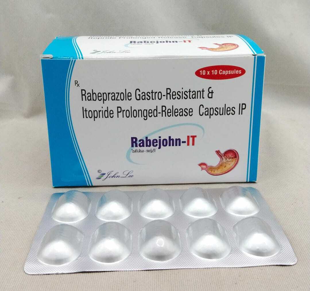 Rabeprazole Capsules - Rabeprazole Sodium Ip 20 Mg [Enteric Coated], Aceclofenac Ip 200 Mg [Sr] , Domperidone 30 Mg [Sustained Release], Itopride Hcl 150 Mg [Sustained Release], Levosulpiride 75 Mg [Sustained Release]