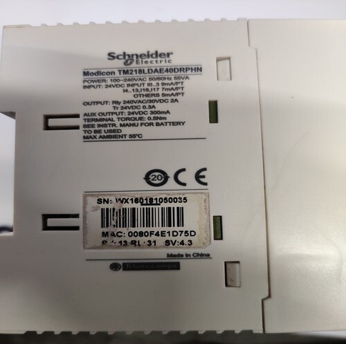 Schneider Electric Tm218ldae40drphn Cpu Module