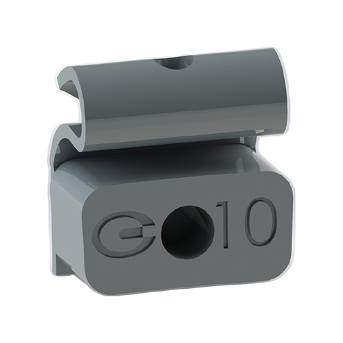 10 Gm Square Steel Clip Weight - Color: As Per Requirement