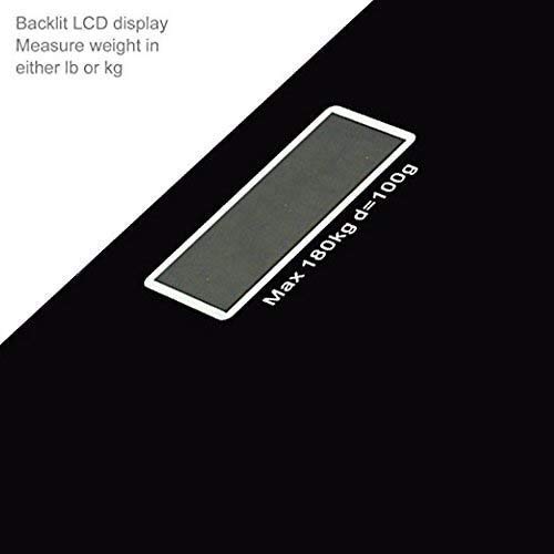 Bathroom Black Weight - Toughened Glass, 11x11 Inch | 180 Kg Capacity, Auto Power-off, Auto Zero, Low Battery & Overload Indication