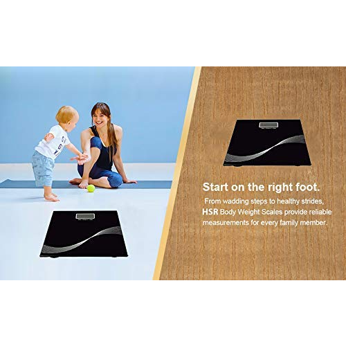 Bathroom Black Weight - Toughened Glass, 11x11 Inch | 180 Kg Capacity, Auto Power-off, Auto Zero, Low Battery & Overload Indication