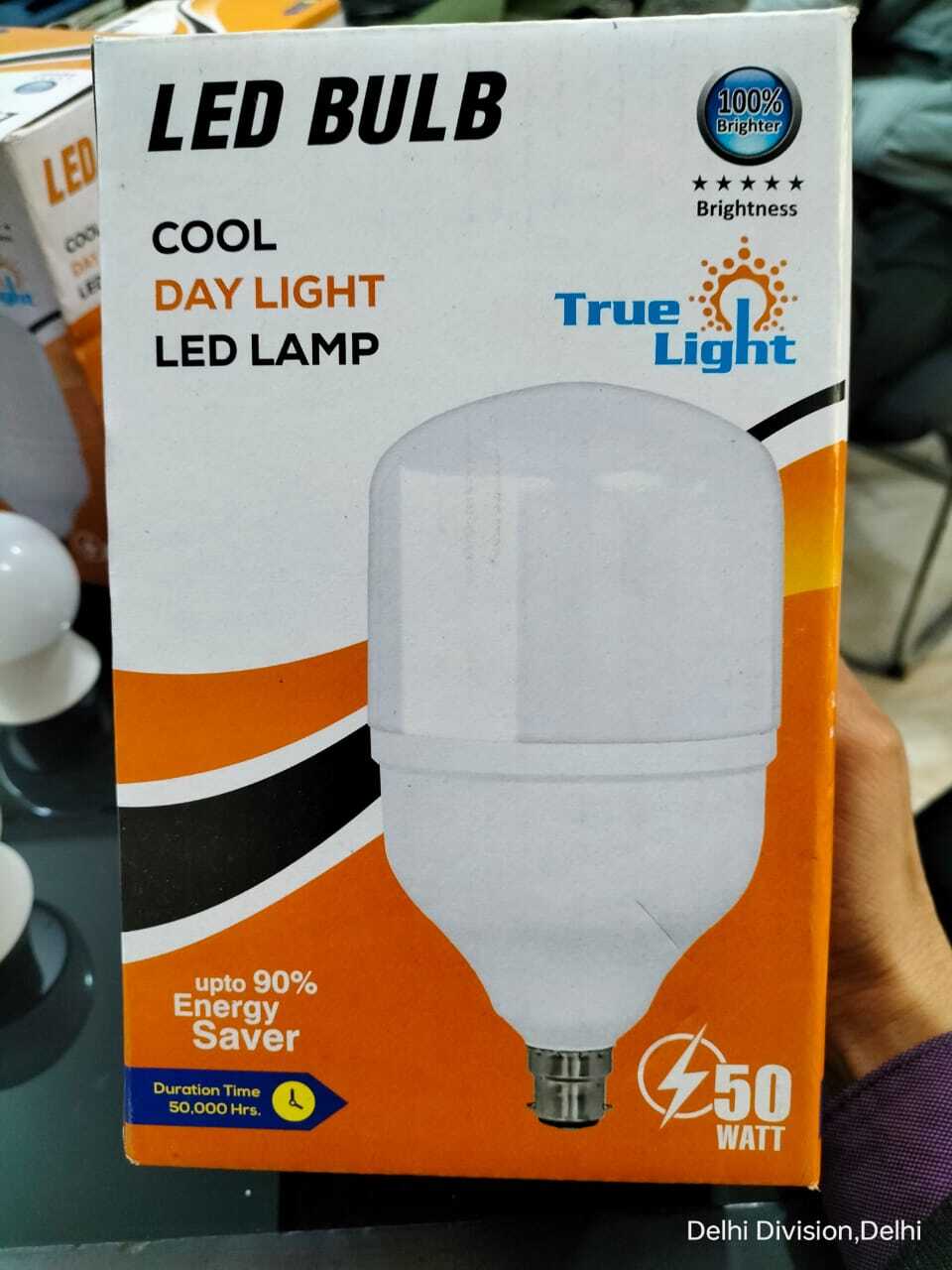 50 Watt Dome Type Led Bulb Gamma Dob Raw Material - Color: White