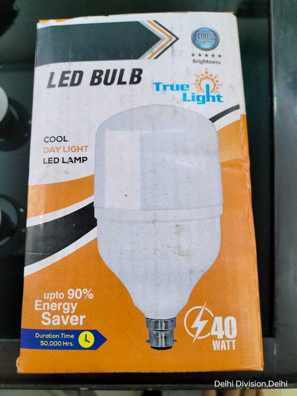 40 Watt Dome Type Led Light - B60 Base, 25000 Hours Lifespan | 2580 Lumens, 5700k Color Temperature, No Flicker, Indoor Use