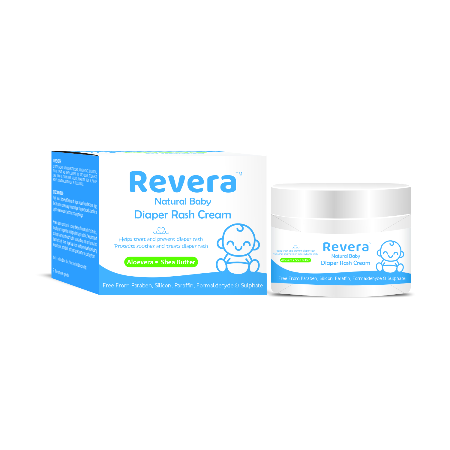 Baby Diaper Rash Cream - 100% Safe And Easy To Use Suitable For All Skin Types With No Side Effects