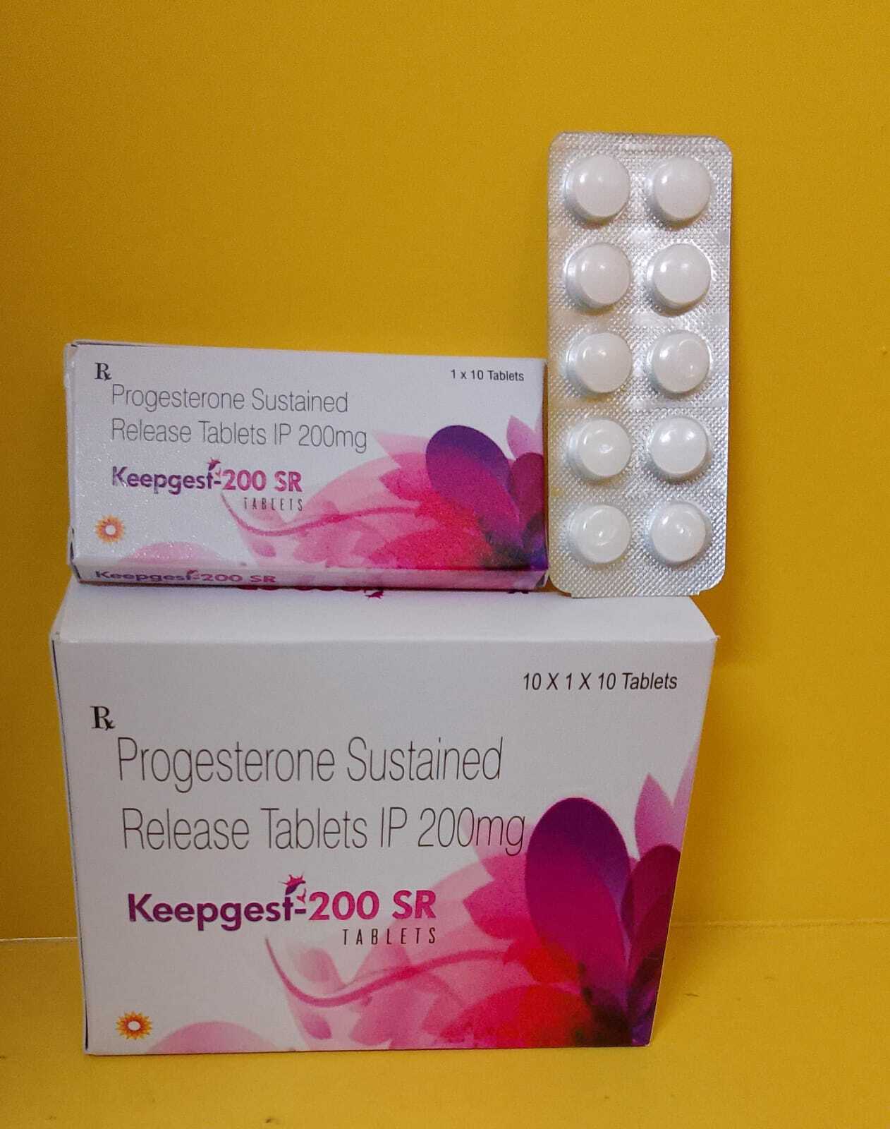 Progesterone Release Tablets - 20 Count, Hormonal Balance For Women's Health, Regulates Menstrual Cycle, Prevents Uterine Changes