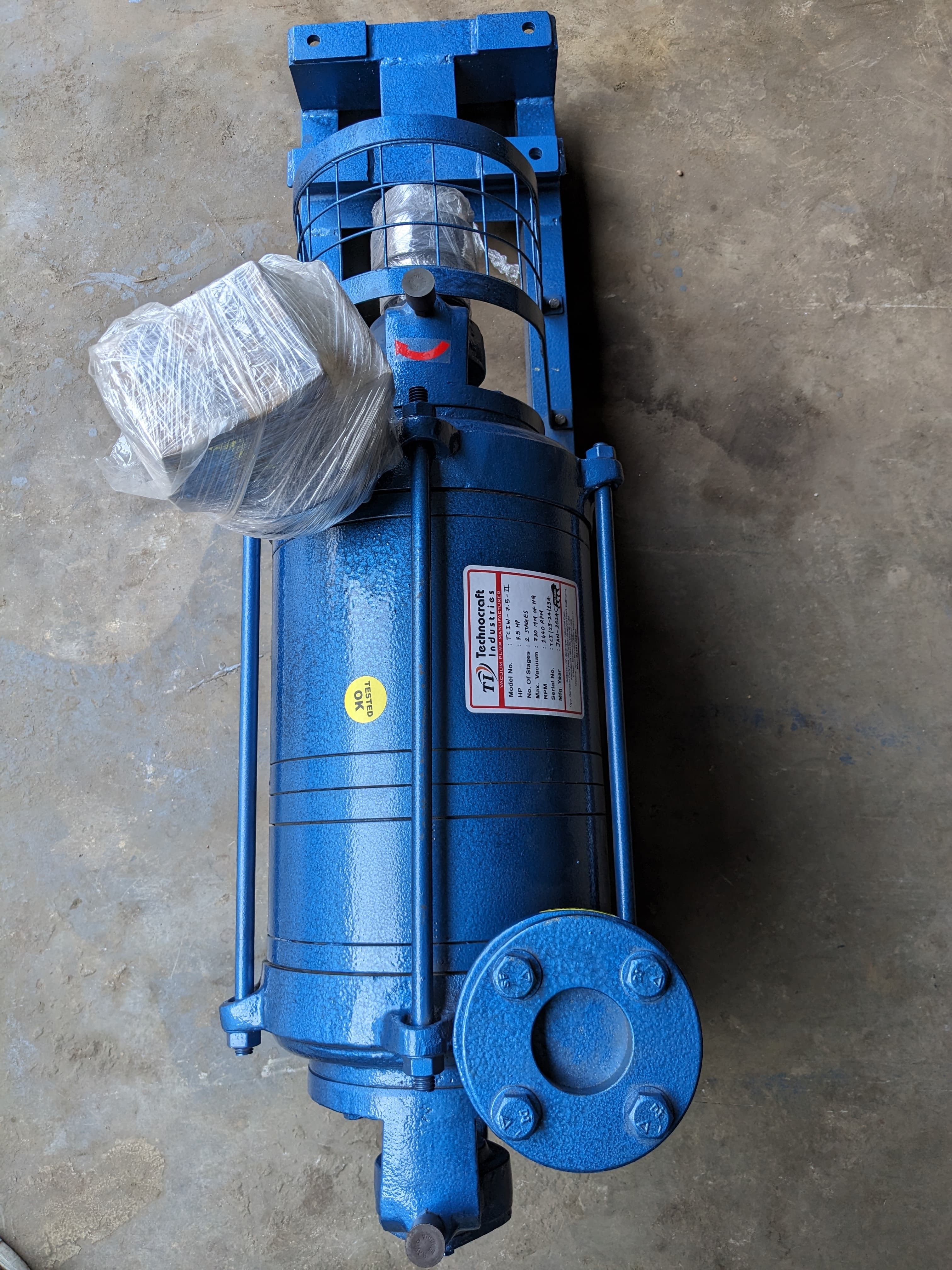Two Stage Liquid Ring Vacuum Pump - Flow Rate: 50 Cubic Meter To 1080 Cubic Meter
