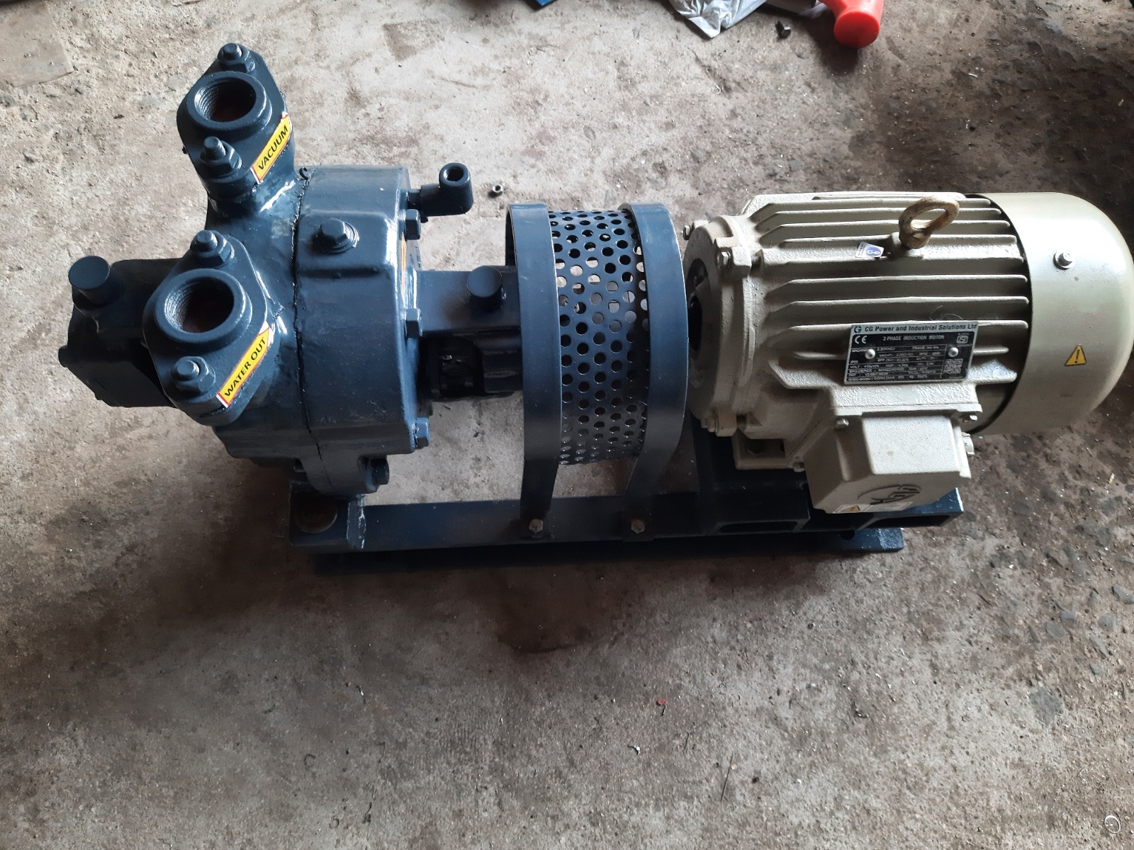 Water Ring Vacuum Pump - 50-1080 Cubic Meter Flow Rate, 720 Mm Hg Max Suction, Electric Power, Gland Packing Or Mechanical Seal