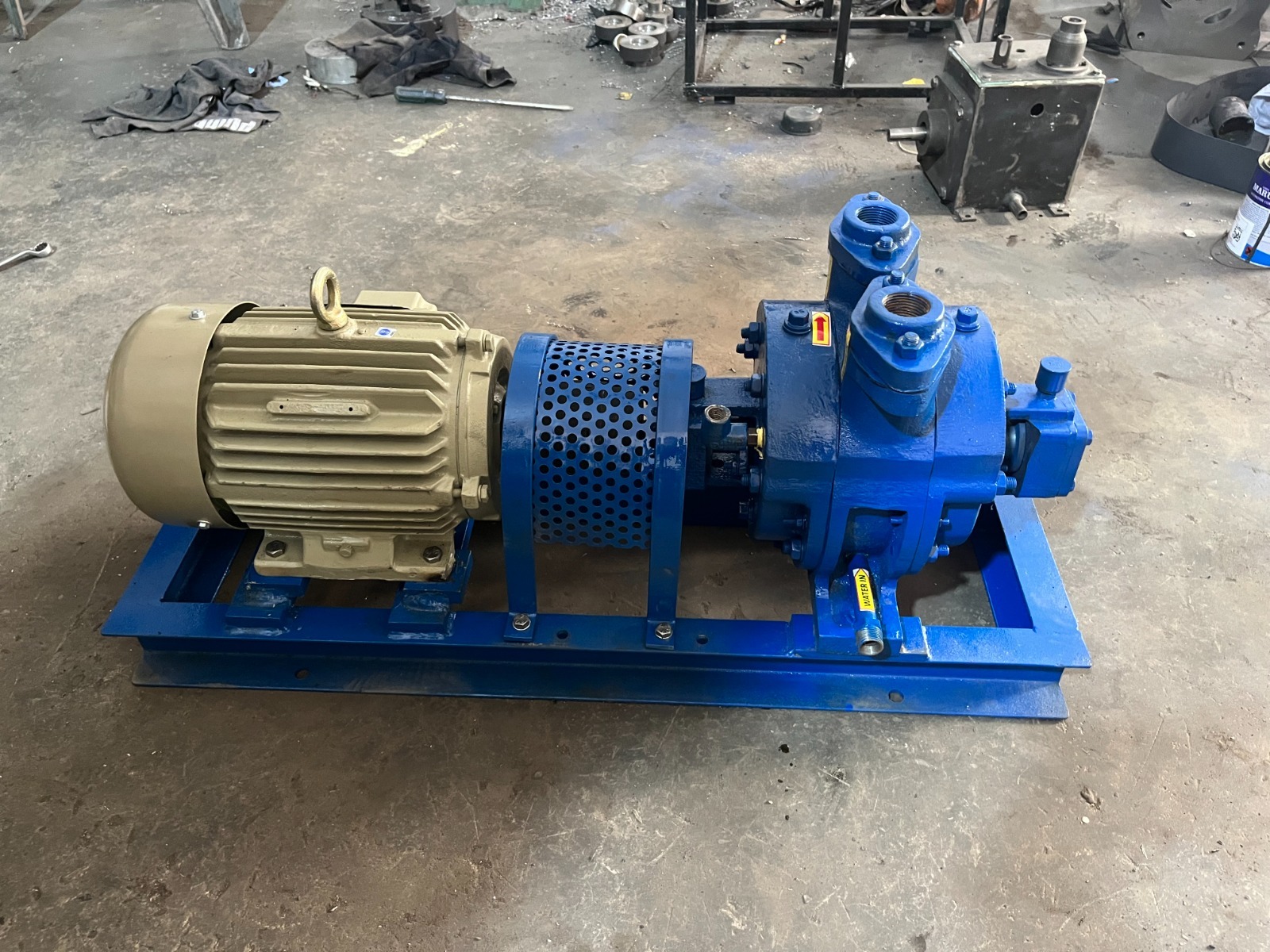 Water Ring Vacuum Pump - 50-1080 Cubic Meter Flow Rate, 720 Mm Hg Max Suction, Electric Power, Gland Packing Or Mechanical Seal