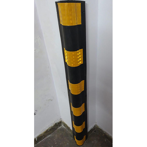 Road Safety Corner Guard - Yellow And Black Color, Various Sizes Available | Warning Signal For Enhanced Road Safety, Warranty Included