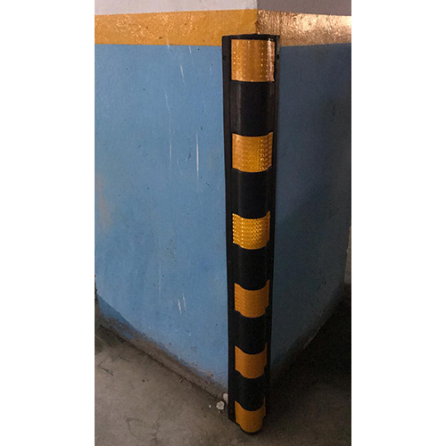 Road Safety Corner Guard - Yellow And Black Color, Various Sizes Available | Warning Signal For Enhanced Road Safety, Warranty Included