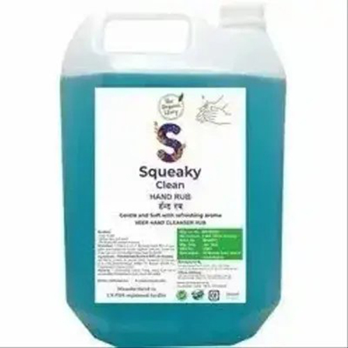 Sanitizer 5 Liter - Liquid Formulation For Disinfection | Ideal For Hospitals, Blue Color, Effectively Cleans Hands & Surfaces
