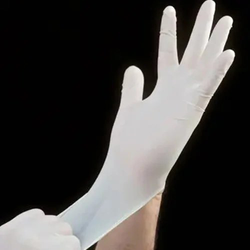 Latex Gloves - Color: White
