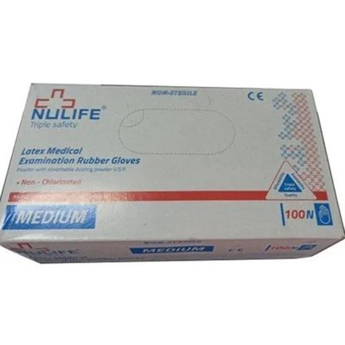 Nulife Latex Gloves - Color: White
