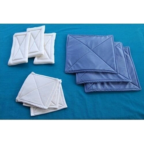 DBE Lint Free Mop - 100% Polyester Fibre, White and Blue Color | Excellent Absorbency, Customizable Size, Smooth and Lint Free Surface