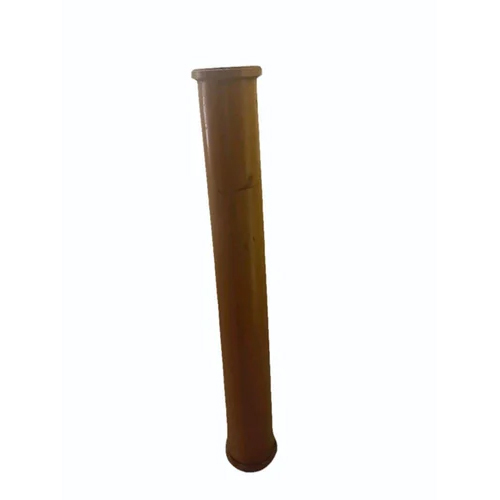 Stainless Steel 3 Inch Brown Ms Taper Pipe