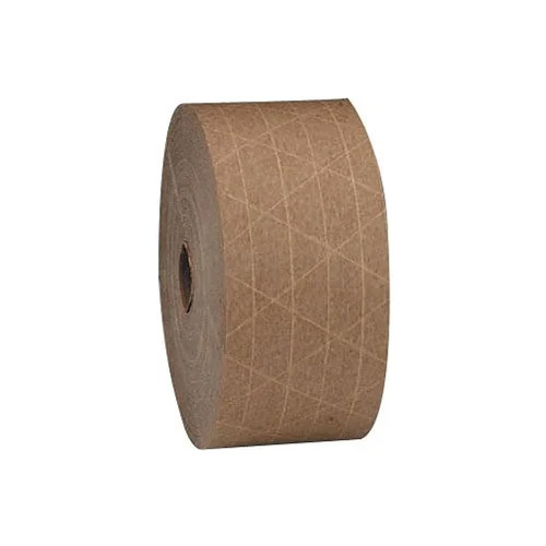 Paper Reinforce Tape - Paper, 100 Meter Length, 70 mm Width, Brown Color , Waterproof, Heavy-Duty Strength, Custom Thickness Options